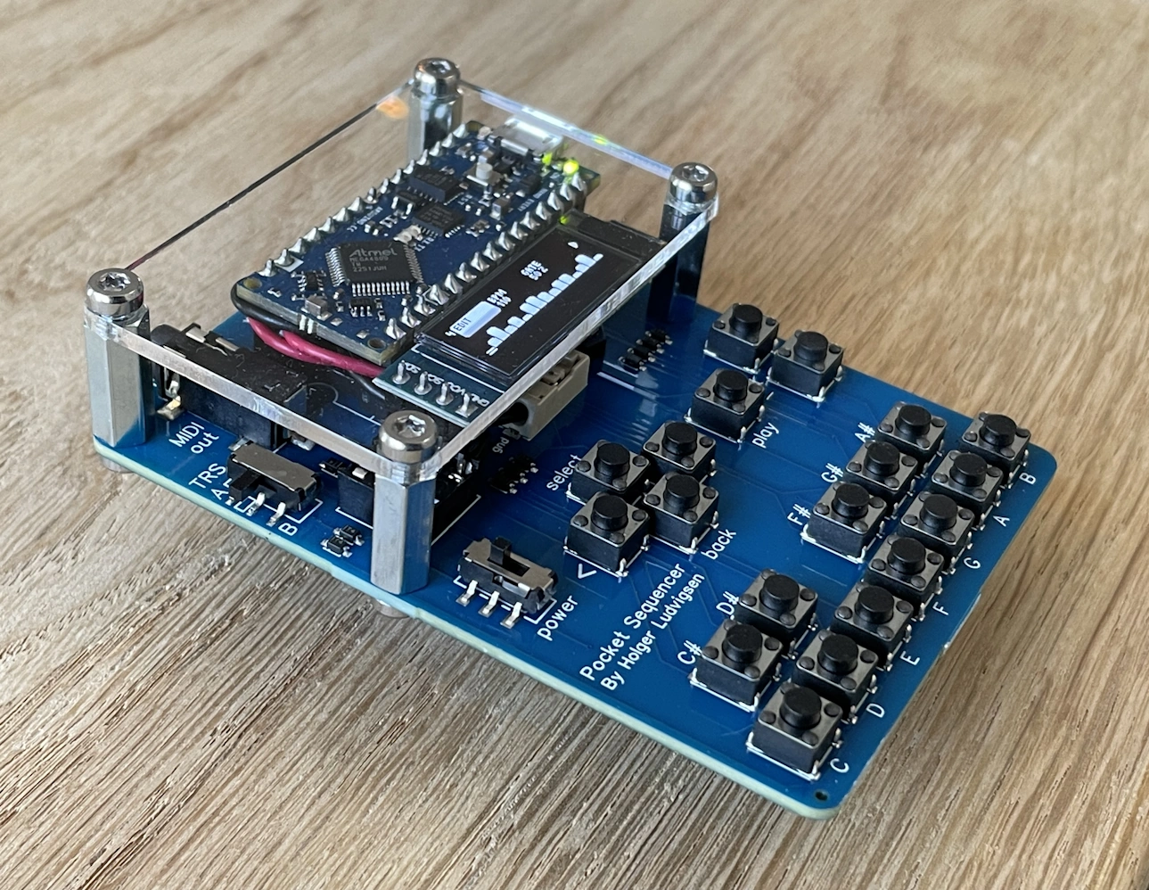 Pocket Sequencer perspective view